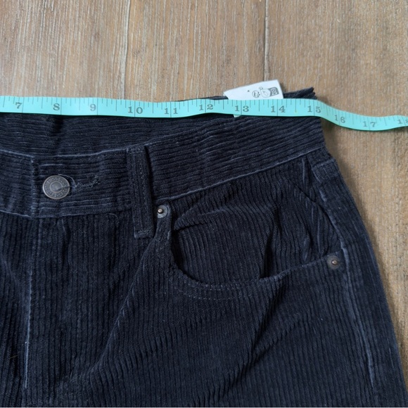 Levi’s Low Pro Pant Mid Rise Black Corduroy Baggy 90s Relaxed Straight Leg - Picture 5 of 11